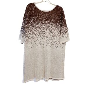 Silence and Noise | Women's Speckled Gradient Sweater Dress (Size Medium)
